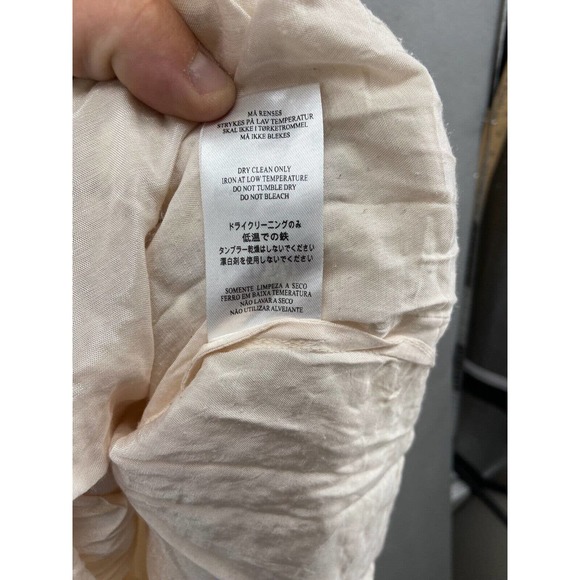 byTiMo Dress Women’s Sz S Ivory Lace Crochet Puff Sleeve V-Neck Babydoll NWOT - Picture 8 of 11